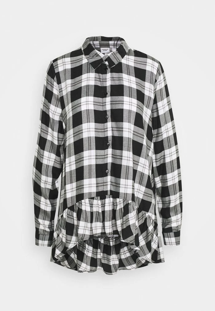 JDYSTAY HIGH LOW SOLID - Chemisier - Black/white 1 JDYSTAY HIGH LOW SOLID - Chemisier - Black/white