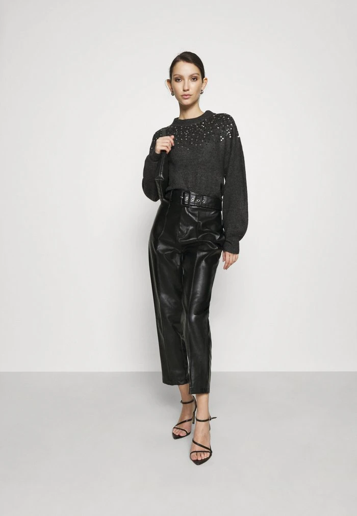 JDYNEWESTSPARKLE - Pullover - Dark Grey Melange 2 JDYNEWESTSPARKLE - Pullover - Dark Grey Melange – Image 2