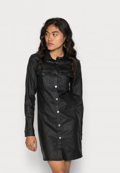 JDYNEWTHUNDER COATED DRESS - Robe De Jour - Black