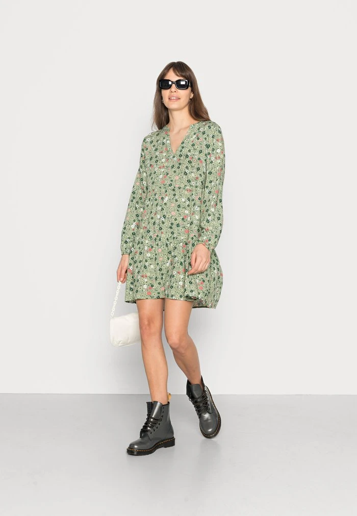 JDYLION LAYER DRESS - Robe De Jour - Khaki 2 JDYLION LAYER DRESS - Robe De Jour - Khaki – Image 2