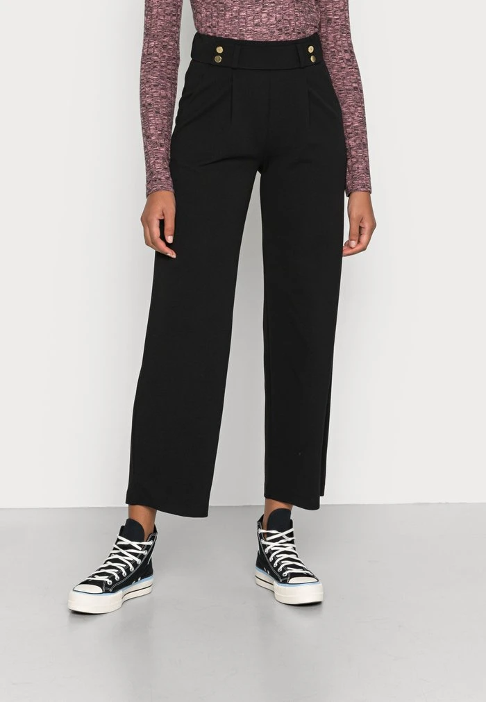 JDY GEGGO LONG BUTTON PANT - Pantalon Classique - Black 1 JDY GEGGO LONG BUTTON PANT - Pantalon Classique - Black