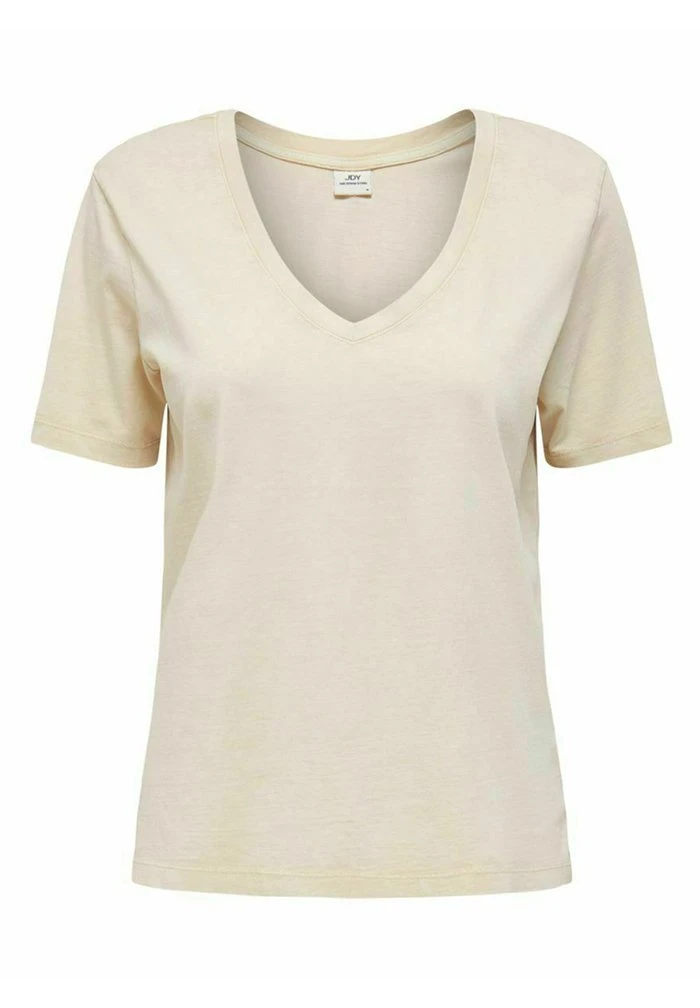 JDYFAROCK LIFE V NECK - T-shirt Basique - Oatmeal 5 JDYFAROCK LIFE V NECK - T-shirt Basique - Oatmeal – Image 5