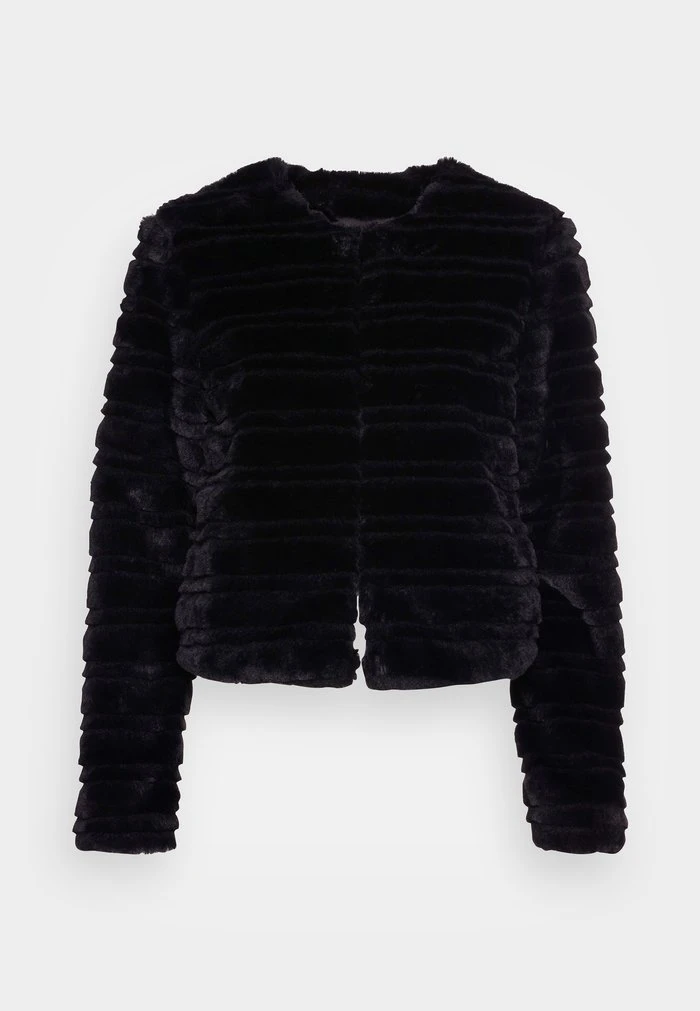 JDY DEER FAUX FUR JACKET - Veste D'hiver - Black 4 JDY DEER FAUX FUR JACKET - Veste D'hiver - Black – Image 4