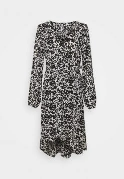 JDYROXANNE WRAP DRESS - Robe De Jour - White/black -JDY Soldes Magasin 86c9f4fc306b433cacdd786dc0e72614