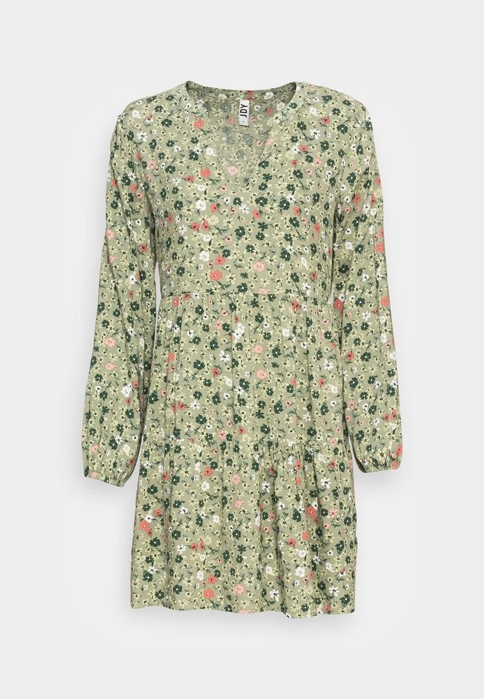 JDYLION LAYER DRESS - Robe De Jour - Khaki 4 JDYLION LAYER DRESS - Robe De Jour - Khaki – Image 4