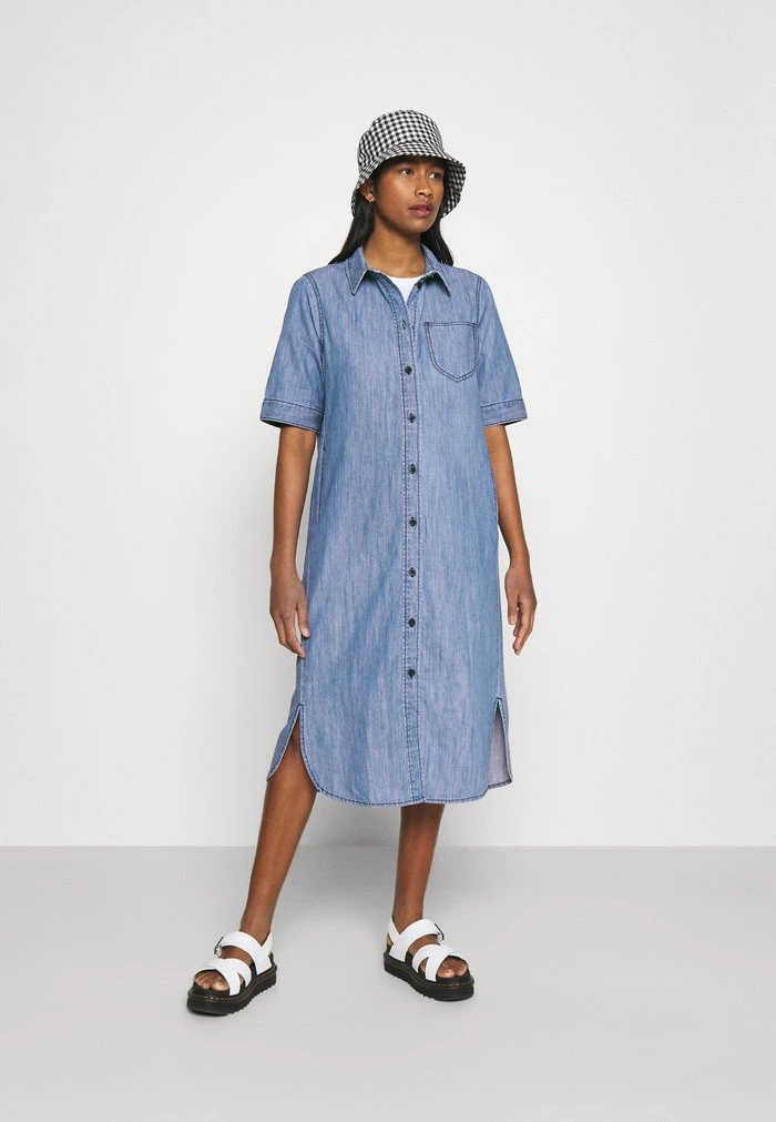 JDYPOPPY LIFE LONG DRESS - Robe Longue - Medium Blue Denim 2 JDYPOPPY LIFE LONG DRESS - Robe Longue - Medium Blue Denim – Image 2