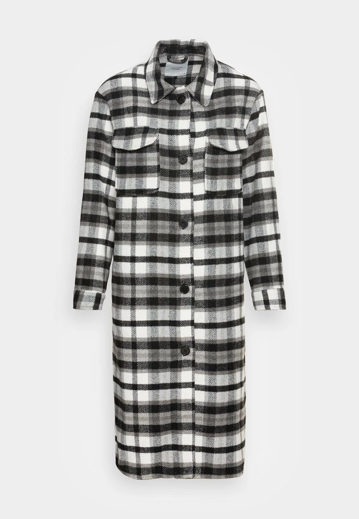 JDY UMALA LONG CHECK JACKET - Manteau Classique - Black 4 JDY UMALA LONG CHECK JACKET - Manteau Classique - Black – Image 4