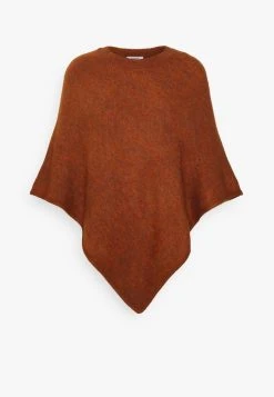 JDYELANOR PONCHO - Cape - Brown Melange