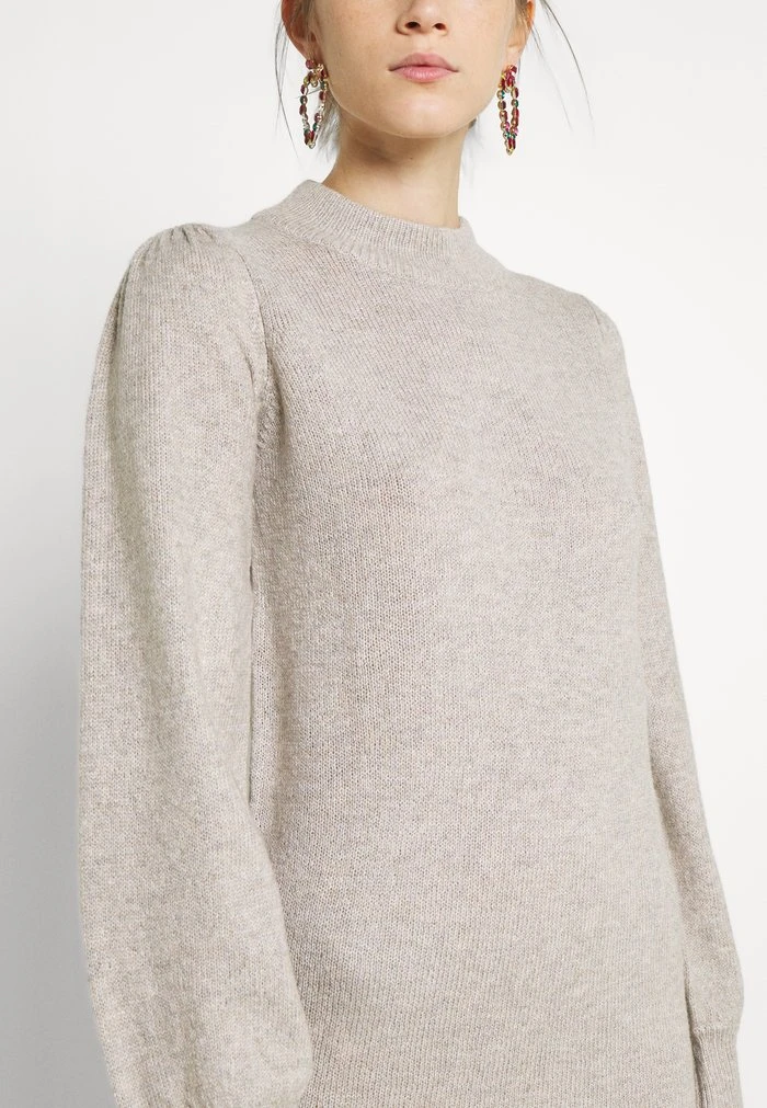 JDY HIGH NECK KNT NOOS - Robe Fourreau - Chateau Gray 6 JDY HIGH NECK KNT NOOS - Robe Fourreau - Chateau Gray – Image 6