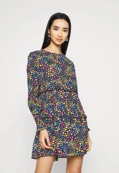 JDYLEA SHORT DRESS - Robe De Jour - Black/multicolor