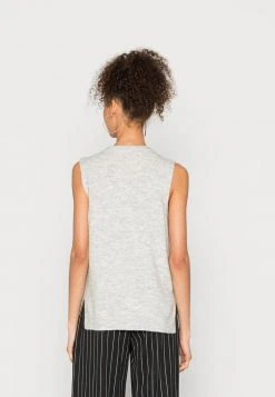JDYELANOR VEST - Pullover - Light Grey Melange -JDY Soldes Magasin 896f106502c246aaae8e13f77b938dd0