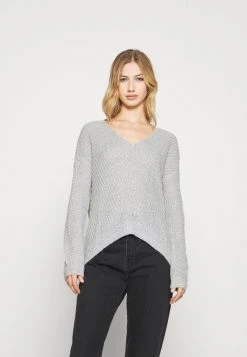 JDY MEGAN - Pullover - Cloud Dancer/black