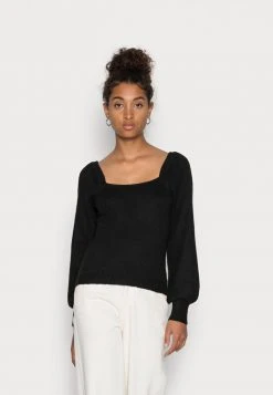 JDYRUE JESSIE SQUARE NECK - Pullover - Black