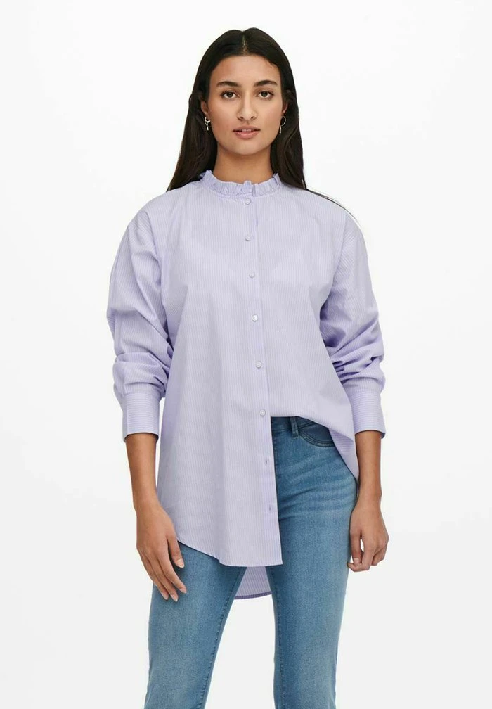 JDY BUBBLE LIFE FRILL LONG - Chemisier - Lavender 1 JDY BUBBLE LIFE FRILL LONG - Chemisier - Lavender