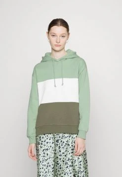JDYLINE LIFE BLOCK HOOD - Sweatshirt - Basil