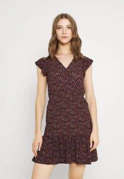 JDYGITTE SVAN CAPSLEEVE DRESS - Robe De Jour - Black/pink