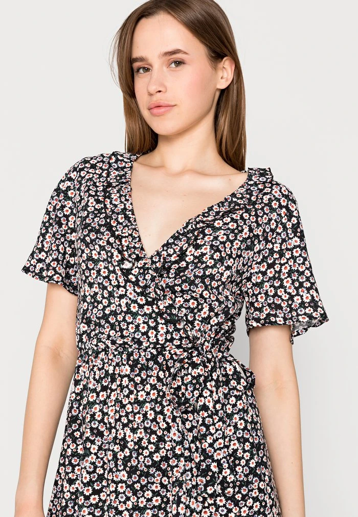 JDYSTARR LIFE WRAP DRESS - Robe De Jour - Black 5 JDYSTARR LIFE WRAP DRESS - Robe De Jour - Black – Image 5