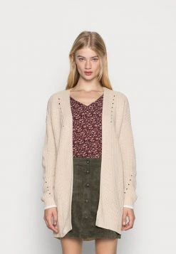 JDY JUSTY MAISIE LONG CARDIGAN - Gilet - Tapioca