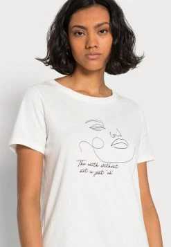 JDYFLORA - T-shirt Imprimé - Off White -JDY Soldes Magasin 9043d0c83bb54c418f5393f66b8ee3cf