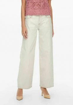 JDY ARIEL HIGH WAIST WIDE - Jean Flare - Ecru