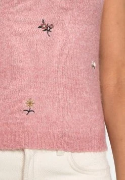 JDYNAT HIGH NECK VEST - Pullover - Blush Melange -JDY Soldes Magasin 912ee418b6e04546aee0591b86bfed20