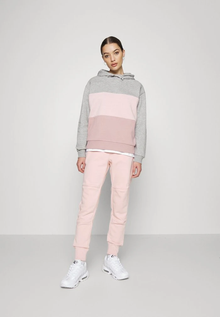 JDYLINE LIFE BLOCK HOOD - Sweatshirt - Light Grey Melange 2 JDYLINE LIFE BLOCK HOOD - Sweatshirt - Light Grey Melange – Image 2