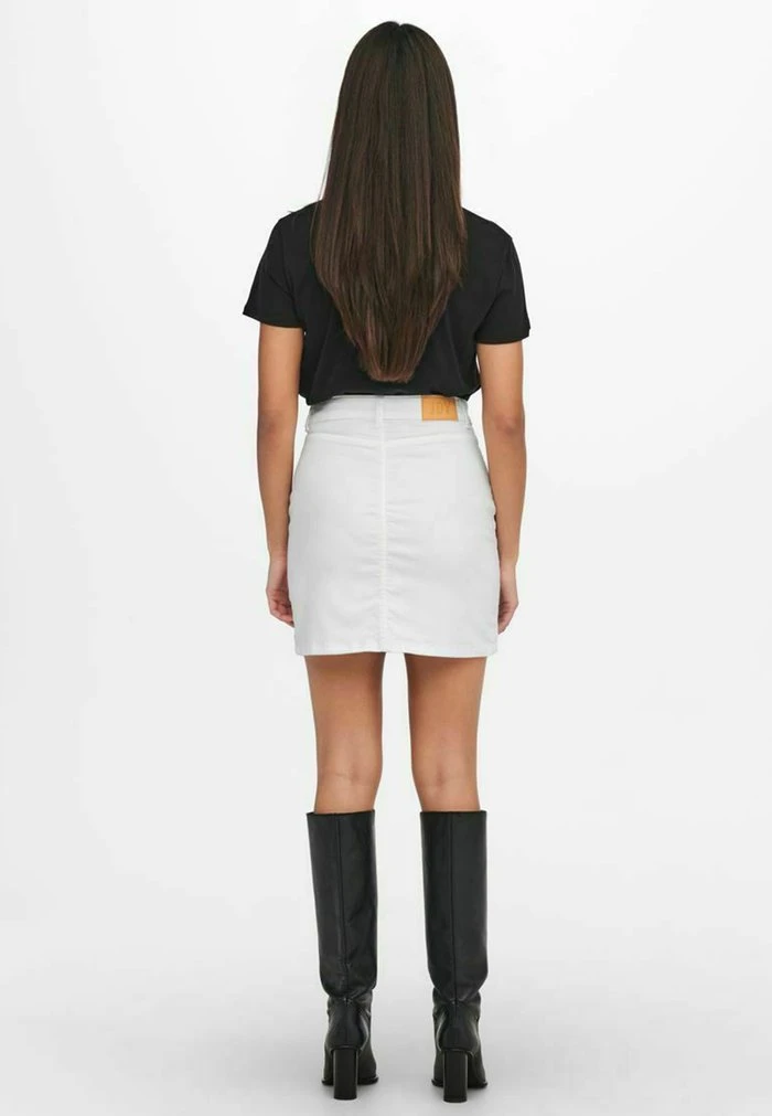JDYLARA LIFE FLY BUTTON SHORT SKIRT - Minijupe - White 3 JDYLARA LIFE FLY BUTTON SHORT SKIRT - Minijupe - White – Image 3
