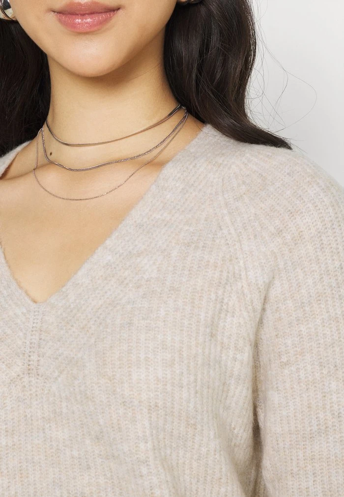 JDYANNE WIDE V NECK - Pullover - Pumice Stone 6 JDYANNE WIDE V NECK - Pullover - Pumice Stone – Image 6