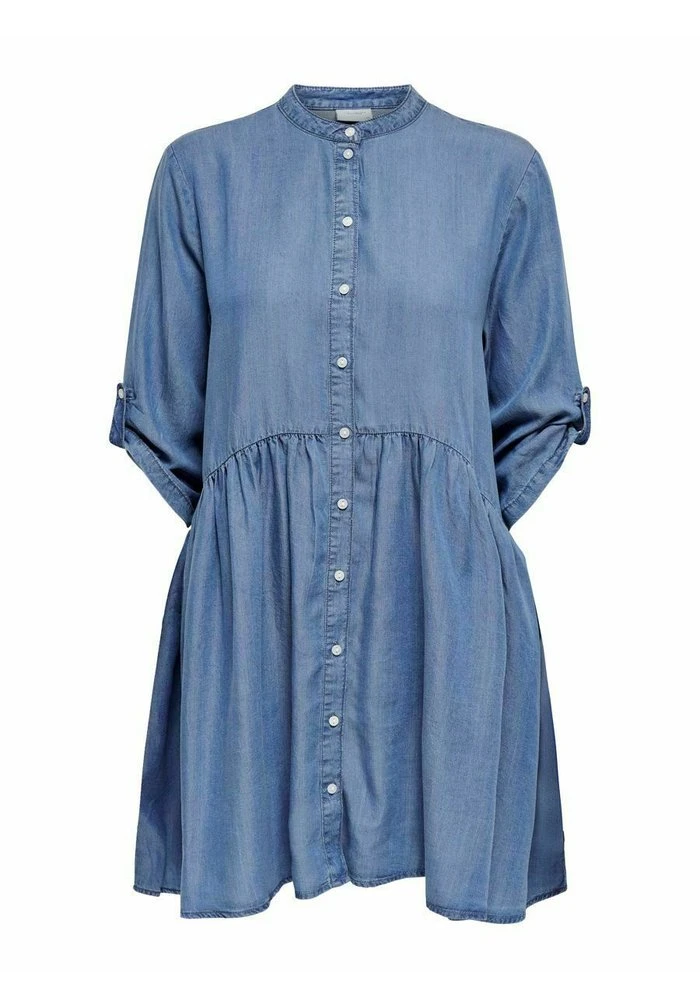 JDY OLIVIA LIFE 3/4 SHORT - Robe Chemise - Medium Blue Denim 1 JDY OLIVIA LIFE 3/4 SHORT - Robe Chemise - Medium Blue Denim
