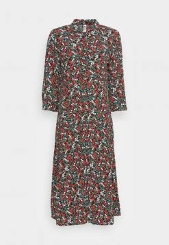 JDY MUNTE ABOVE CALF DRESS - Robe Chemise - Black Vibrant Multicolor -JDY Soldes Magasin 94d9aa9be8294c1186f6f246dd1e9c88