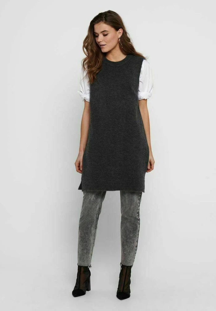 JDY Robe Pull - Dark Grey Melange 2 JDY Robe Pull - Dark Grey Melange – Image 2