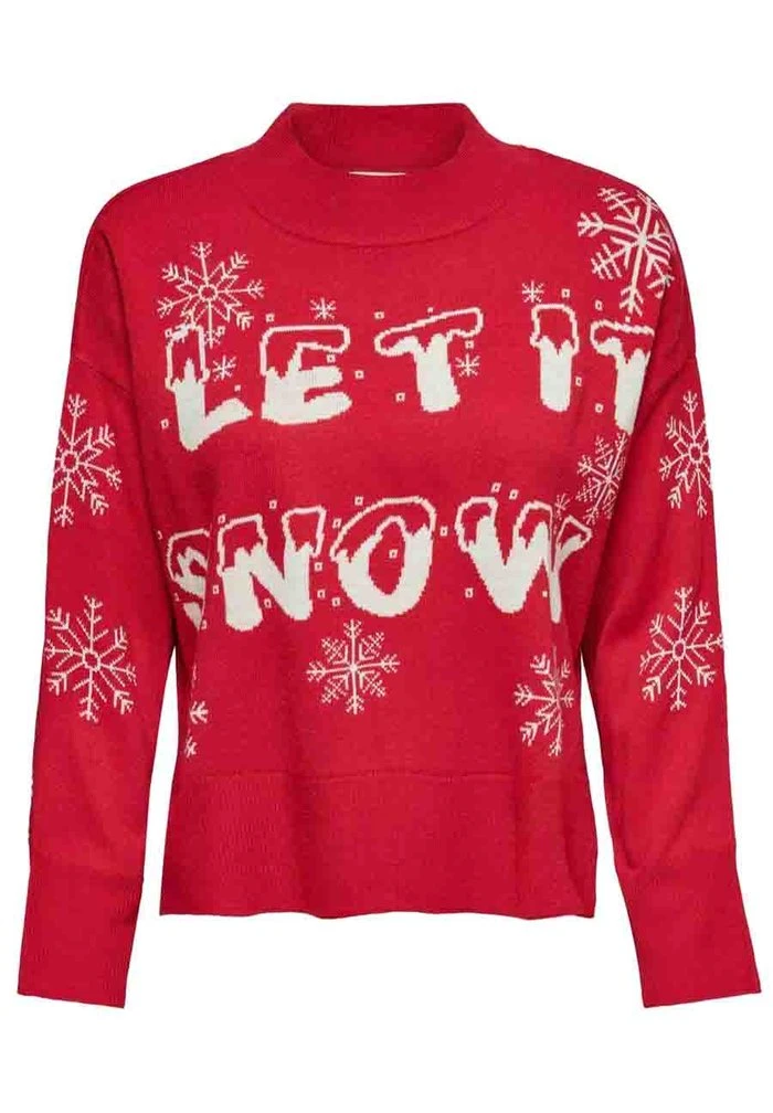 JDYOLGA JACQUARD - Pullover - True Red 1 JDYOLGA JACQUARD - Pullover - True Red