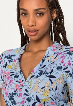 JDYLOTUS V NECK TOP - T-shirt Basique - Brunnera Blue -JDY Soldes Magasin 971070e17bf64753b54ef436932430c8