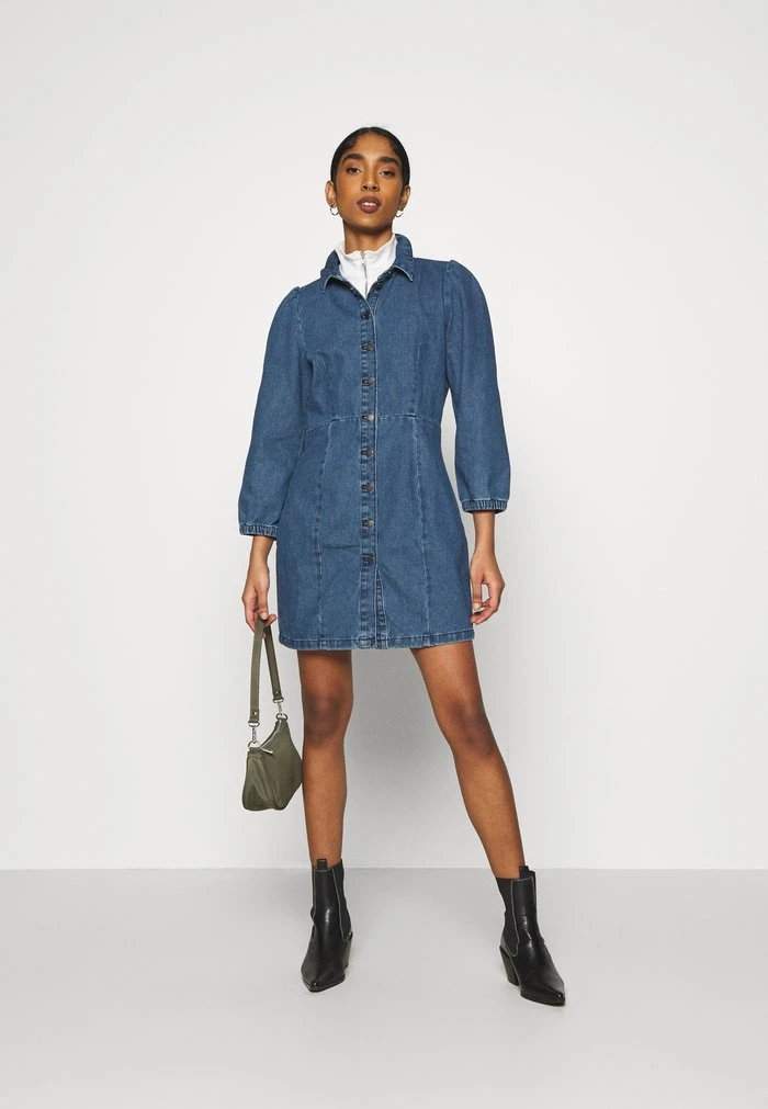 JDYATHENA DRESS - Robe En Jean - Medium Blue Denim 2 JDYATHENA DRESS - Robe En Jean - Medium Blue Denim – Image 2
