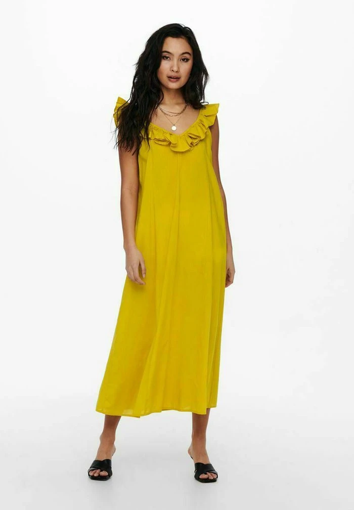 JDY Robe De Jour - Lemon Curry 1 JDY Robe De Jour - Lemon Curry