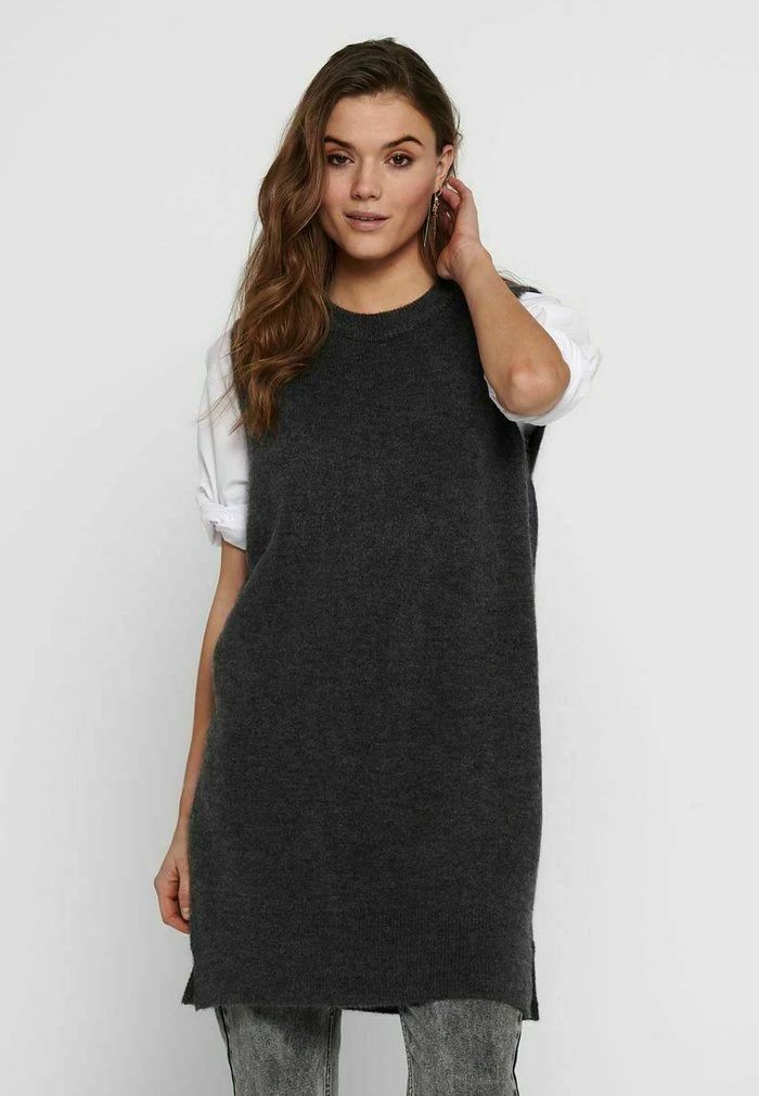 JDY Robe Pull - Dark Grey Melange 1 JDY Robe Pull - Dark Grey Melange