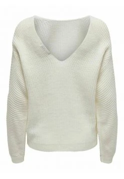 JDY RÜCKENFREIER - Pullover - Cloud Dancer -JDY Soldes Magasin 9d2fef2b2ab149d7ab34f5cb73529e1e