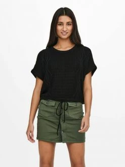 JDY KURZER - T-shirt Imprimé - Black