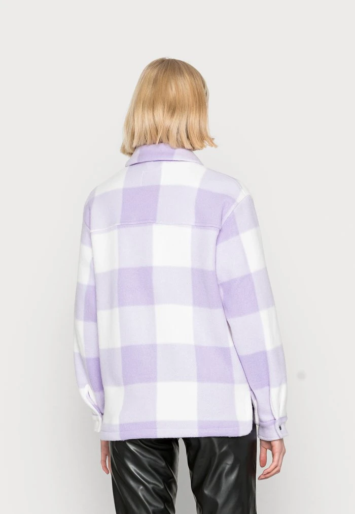 JDYHOLLY CHECK SHORT SHACKET - Veste Légère - Lavender 3 JDYHOLLY CHECK SHORT SHACKET - Veste Légère - Lavender – Image 3