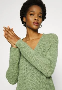 JDY MEGAN - Pullover - Basil -JDY Soldes Magasin 9e25658099fa433497d932e6a3eb235a