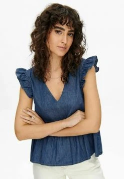 JDY RÜSCHEN - Blouse - Medium Blue Denim -JDY Soldes Magasin 9e66c81d666e49399fda2fa7ff02909c
