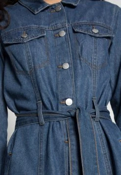 JDYSANSA LIFE LONG ASHAPE - Robe En Jean - Medium Blue Denim -JDY Soldes Magasin 9f24255305a94929ae69a2162db3bd35
