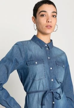 JDYBELLA LIFE DRESS - Robe De Jour - Medium Blue Denim -JDY Soldes Magasin 9f2b82cebe2b48609c0ff842590bb234