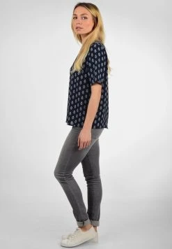 JDY BLUSE CRYSTAL - T-shirt Imprimé - Blue -JDY Soldes Magasin 9fd86d834d26411183af00729291c347