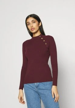 JDYPLUM BUTTON - Pullover - Windsor Wine