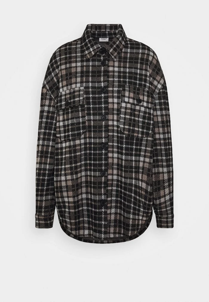 JDYCALLE - Chemisier - Black/silver/white 1 JDYCALLE - Chemisier - Black/silver/white