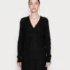 JDYWENDY V NECK DRESS - Robe Pull - Black