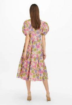 JDY Robe De Jour - Honey Gold Aop Flower -JDY Soldes Magasin a29362c382124f3088e052ff00222234