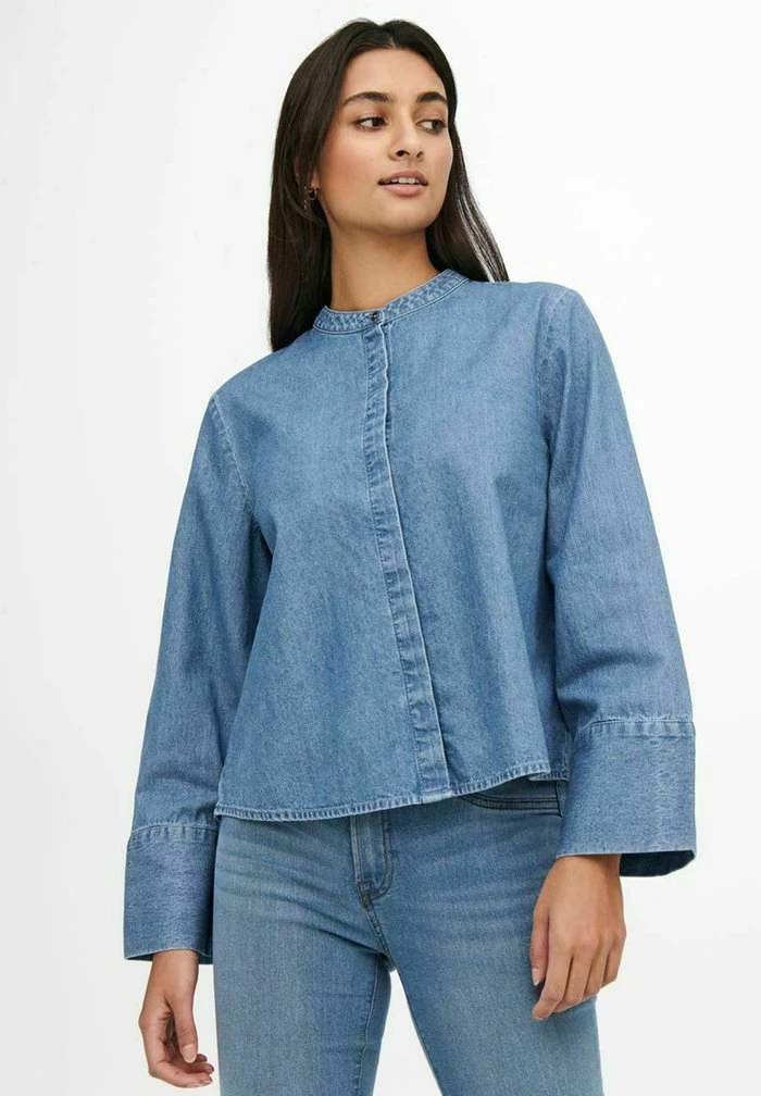 JDY Chemisier - Medium Blue Denim 4 JDY Chemisier - Medium Blue Denim – Image 4