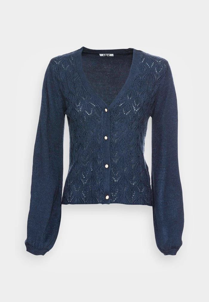 JDY LUCINDA V NECK CARDIGAN - Gilet - Black Iris 4 JDY LUCINDA V NECK CARDIGAN - Gilet - Black Iris – Image 4